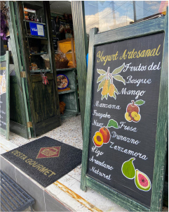 Gráfica de ambiente. Cesta Gourmet.