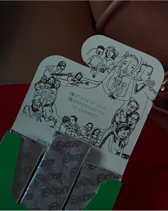 Diseño de envase, chicles Extra.