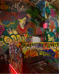 Ambientación para heladería Goodfellas Inc.